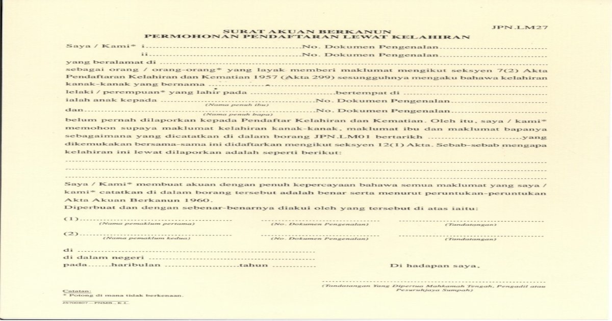 akta pendaftaran kelahiran dan kematian 1957